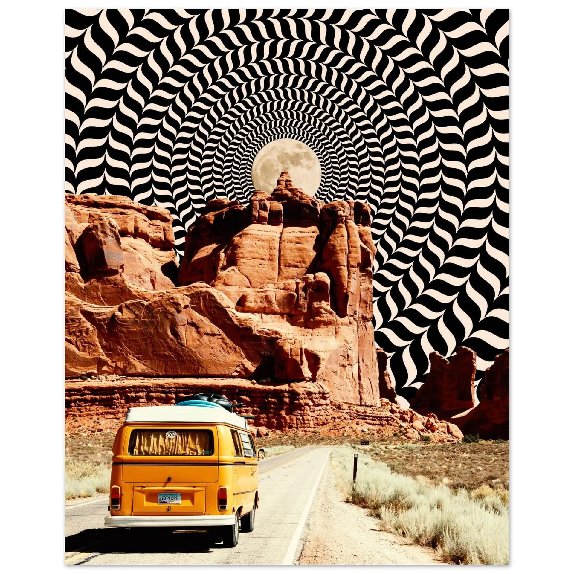 Trippy Road Trip Wall Art