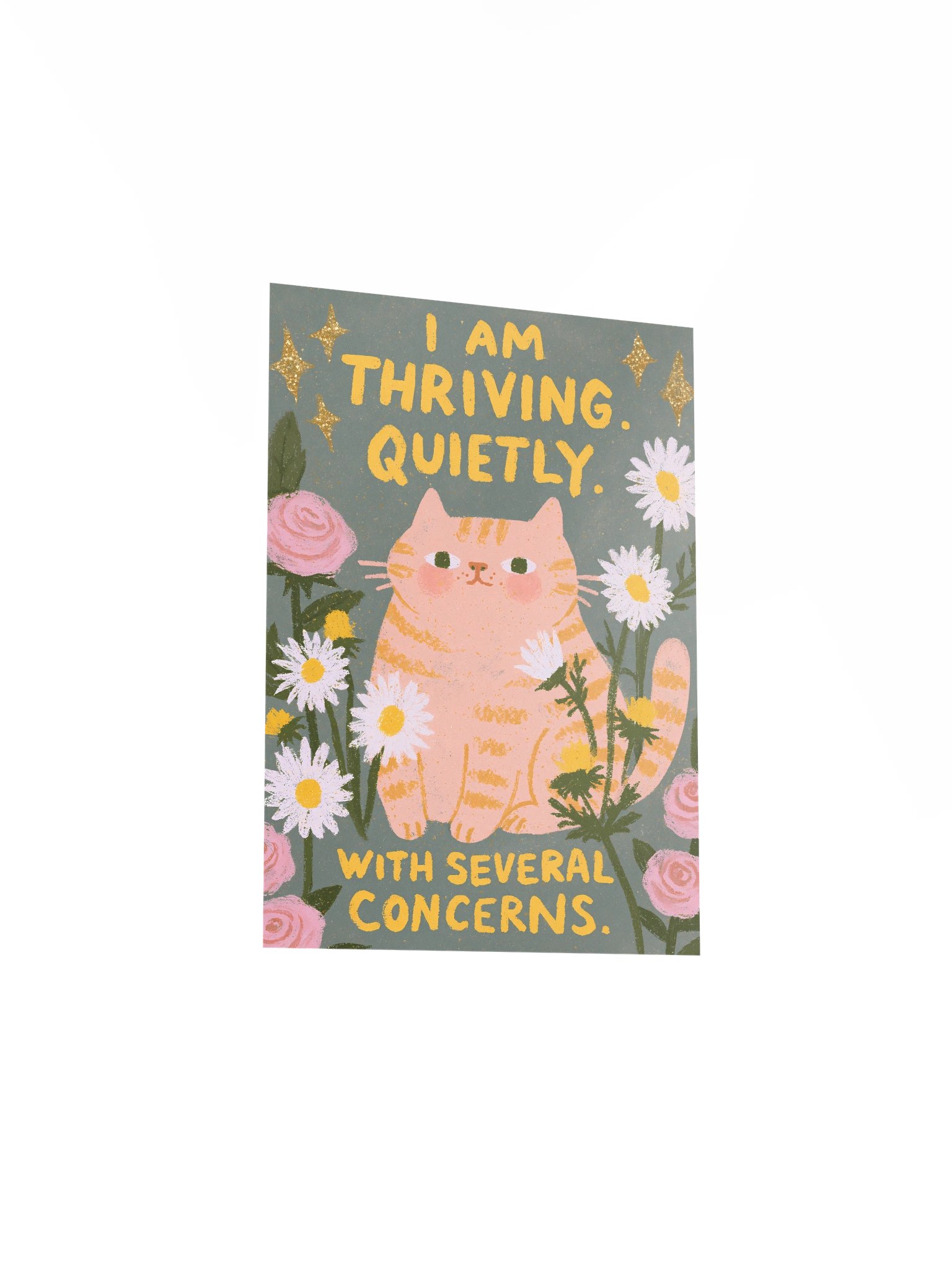 I Am Thriving Cat Poster product image (3)