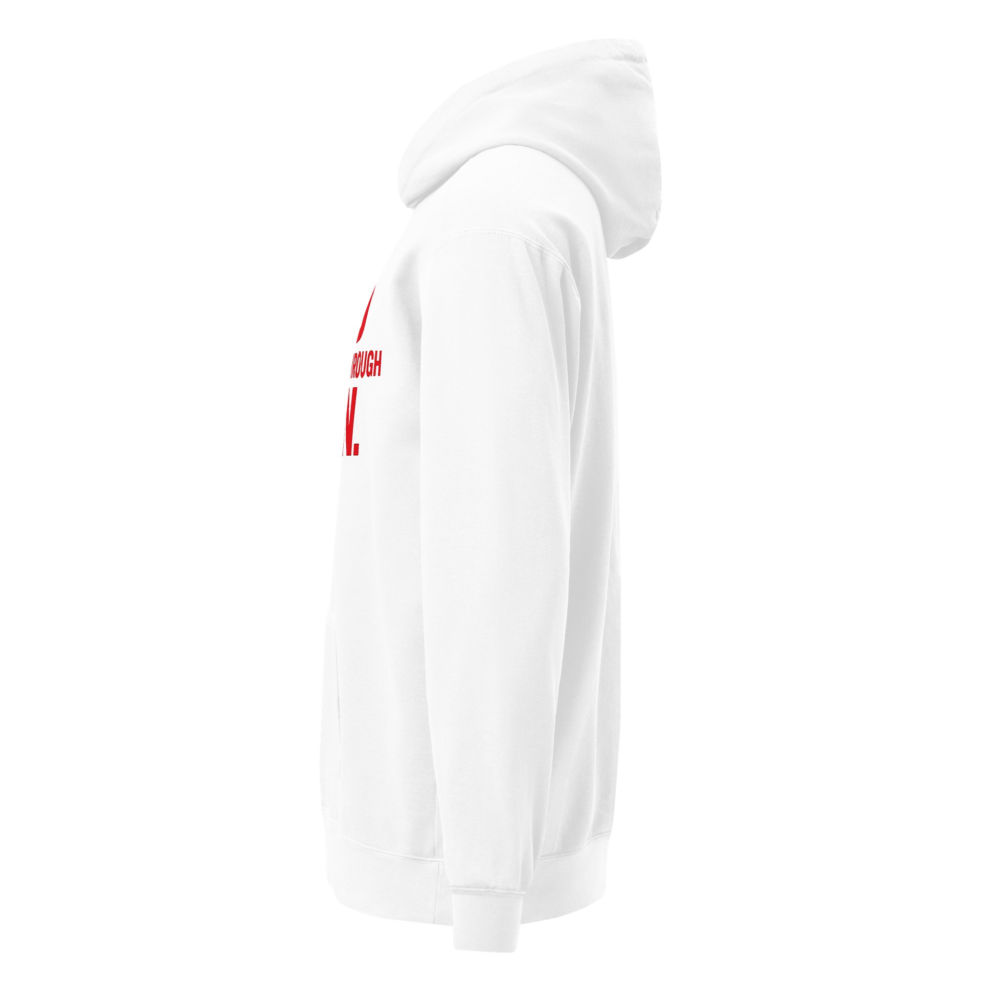 God Brought Me Through Pain — White Hoodie product image (5)
