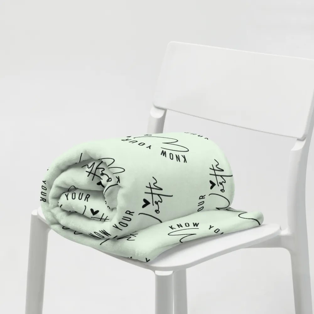 Know Your Worth Blanket product image (9)