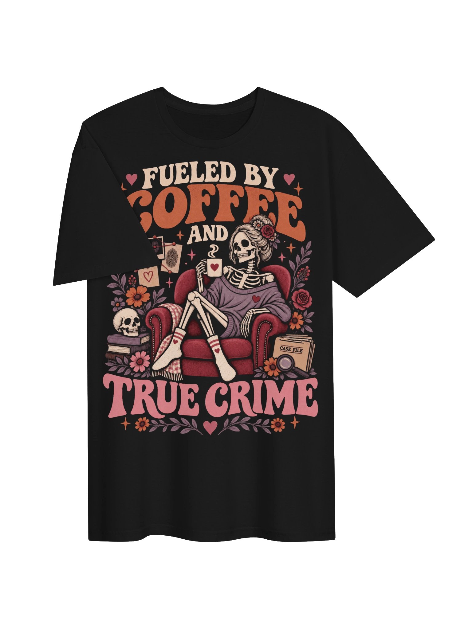 Fueled by Coffee and True Crime T-Shirt product image (3)