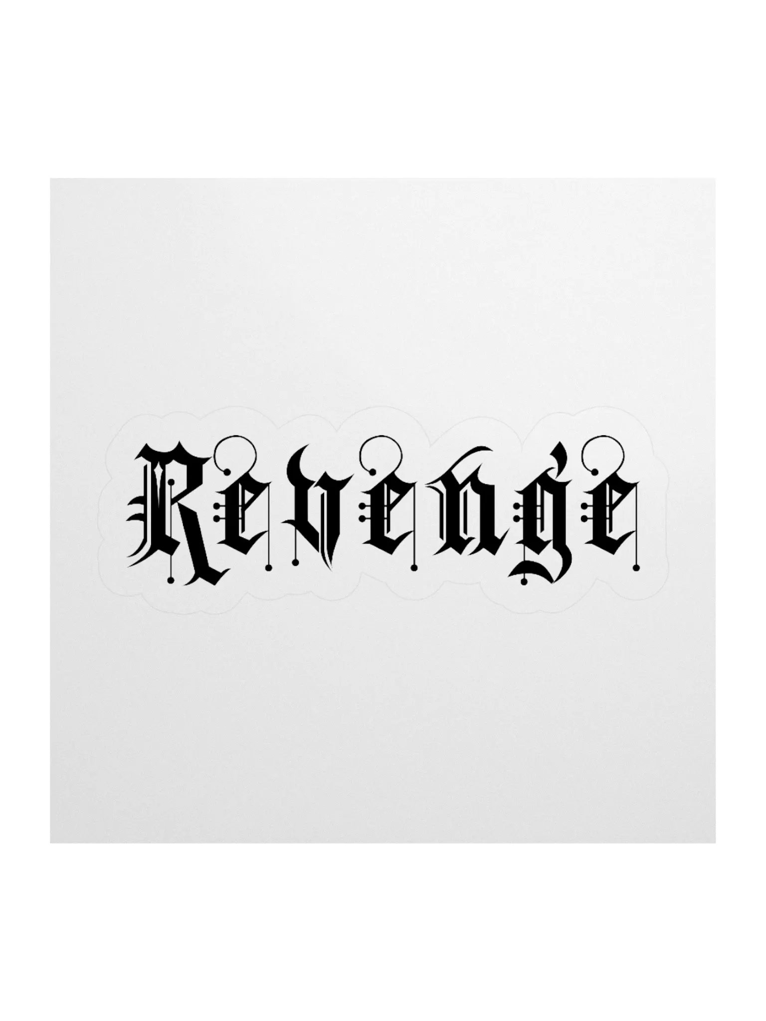 Revenge Black Sticker product image (1)