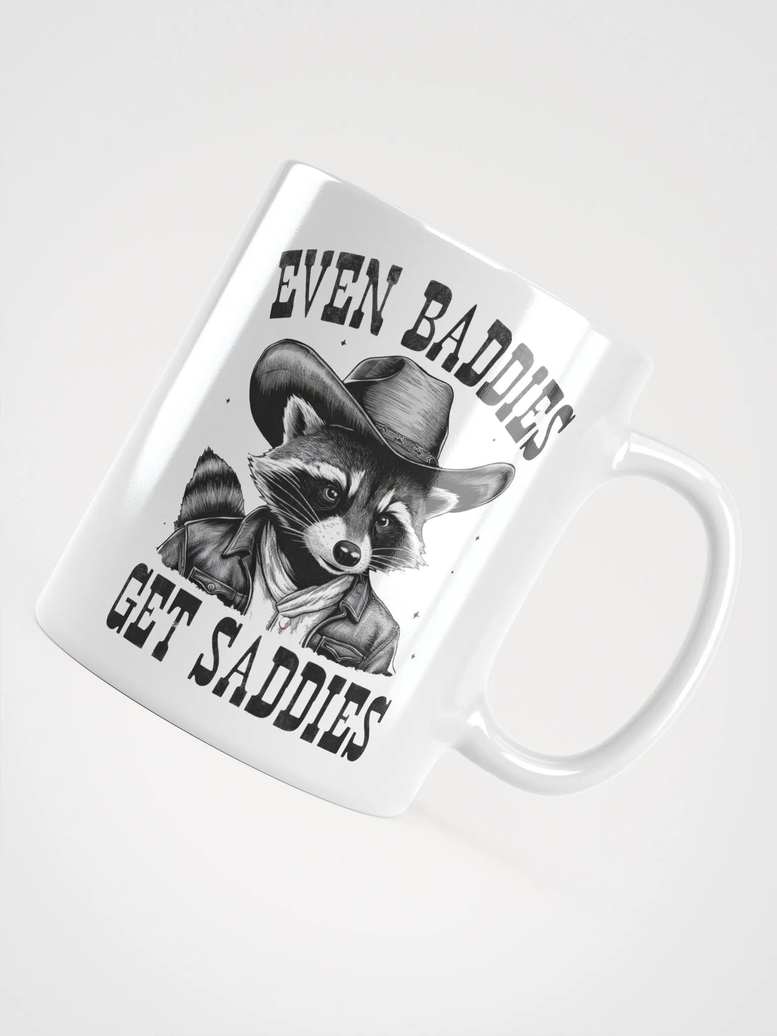 Even Baddies Get Saddies Raccoon Mug product image (10)