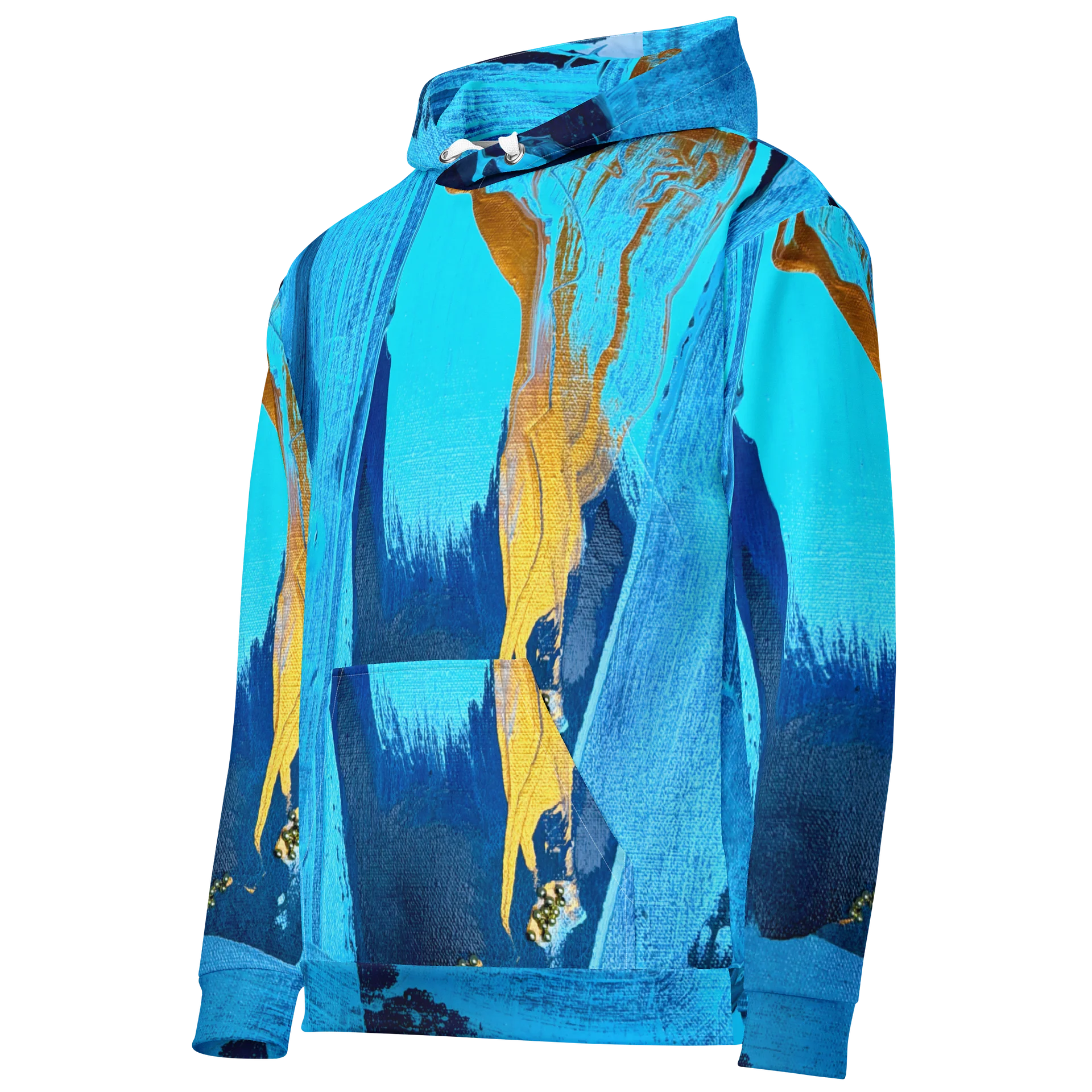 Blue Abstract Hoodie product image (2)