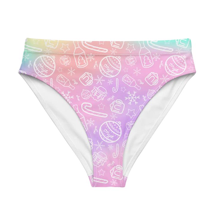 Limited Edition Christmas Tie Die High Waist Bikini Bottom product image (1)