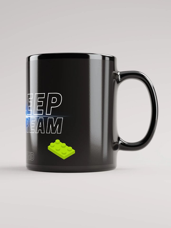 No Sleep Only Stream Black Glossy Mug product image (1)