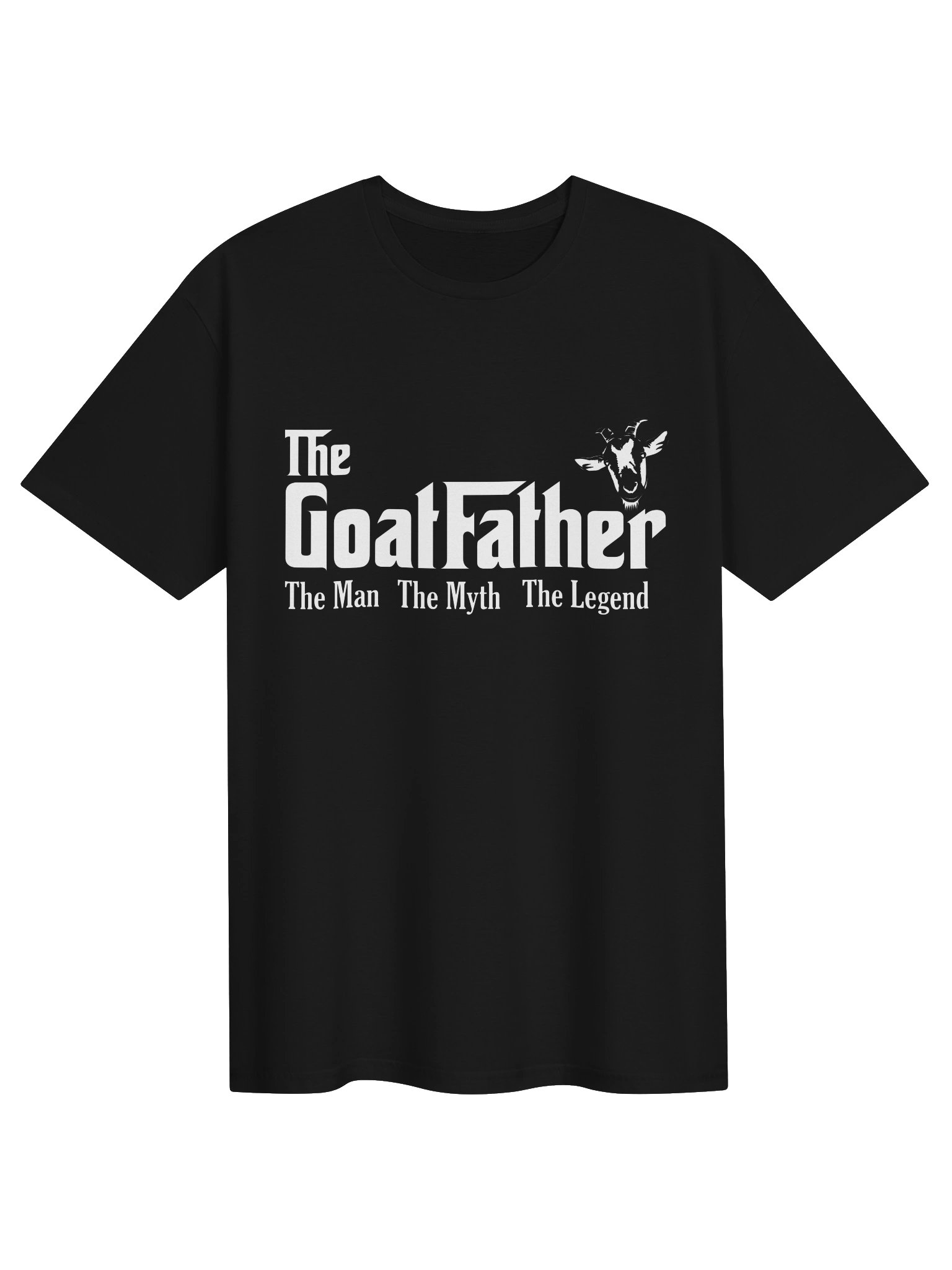 The Goatfather The Man Myth Legend Goat Dad T-Shirt | Funny Goat Gift for Dad, Grandpa & Goat Lovers product image (5)