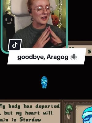 goodbye, Aragog! (just me?)👻 #stardewtok #stardewvalley #stardewstreamer #aragog #sdv 