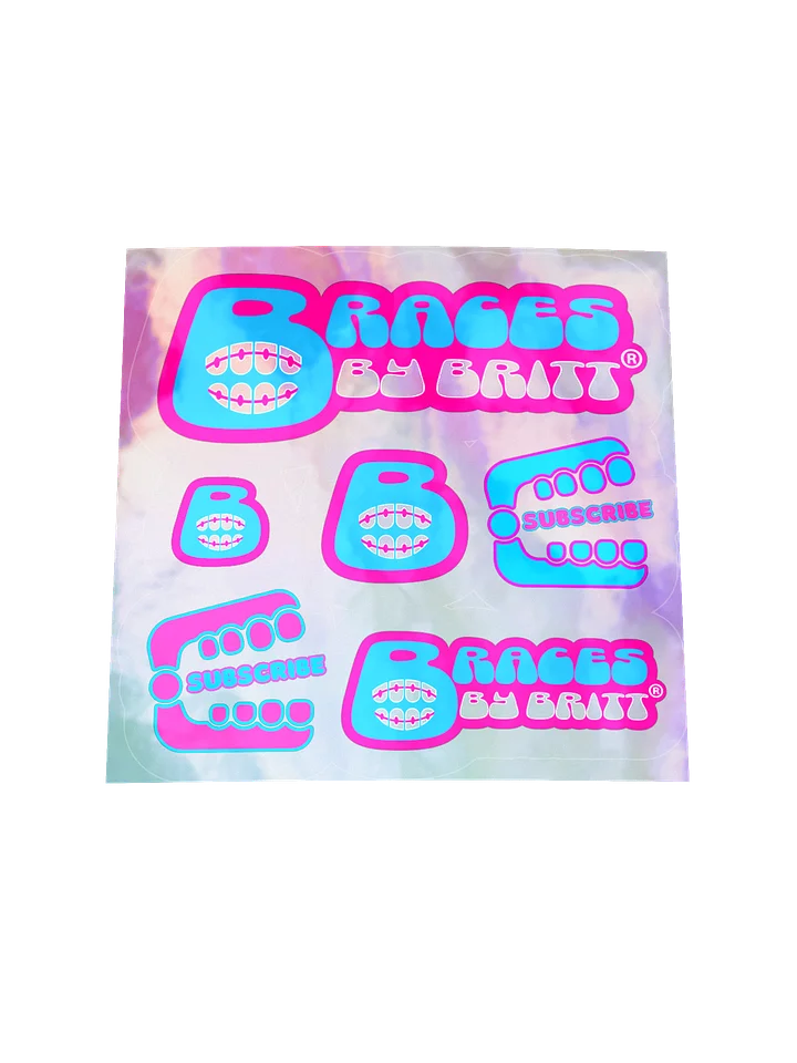 NEW! Braces By Britt® Holographic Stickers! product image (1)