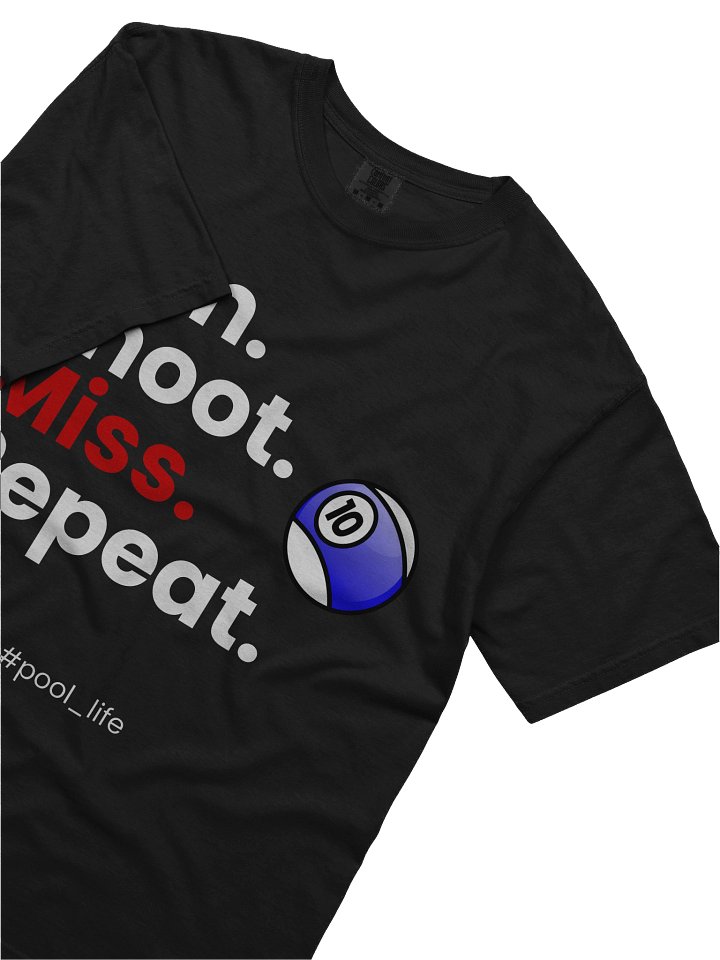 10-ball Pool Life T-shirt (Black) product image (2)