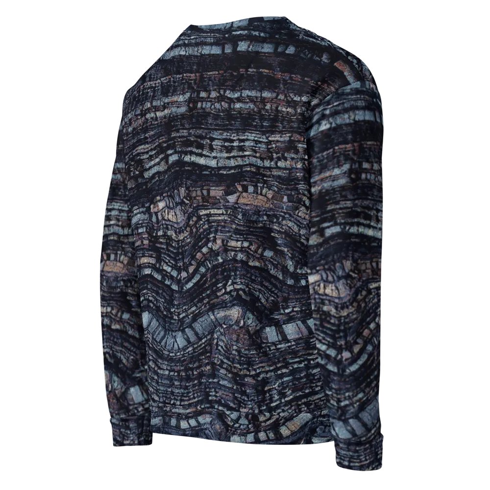 Dark Blue Stone Texture Sweatshirt product image (7)