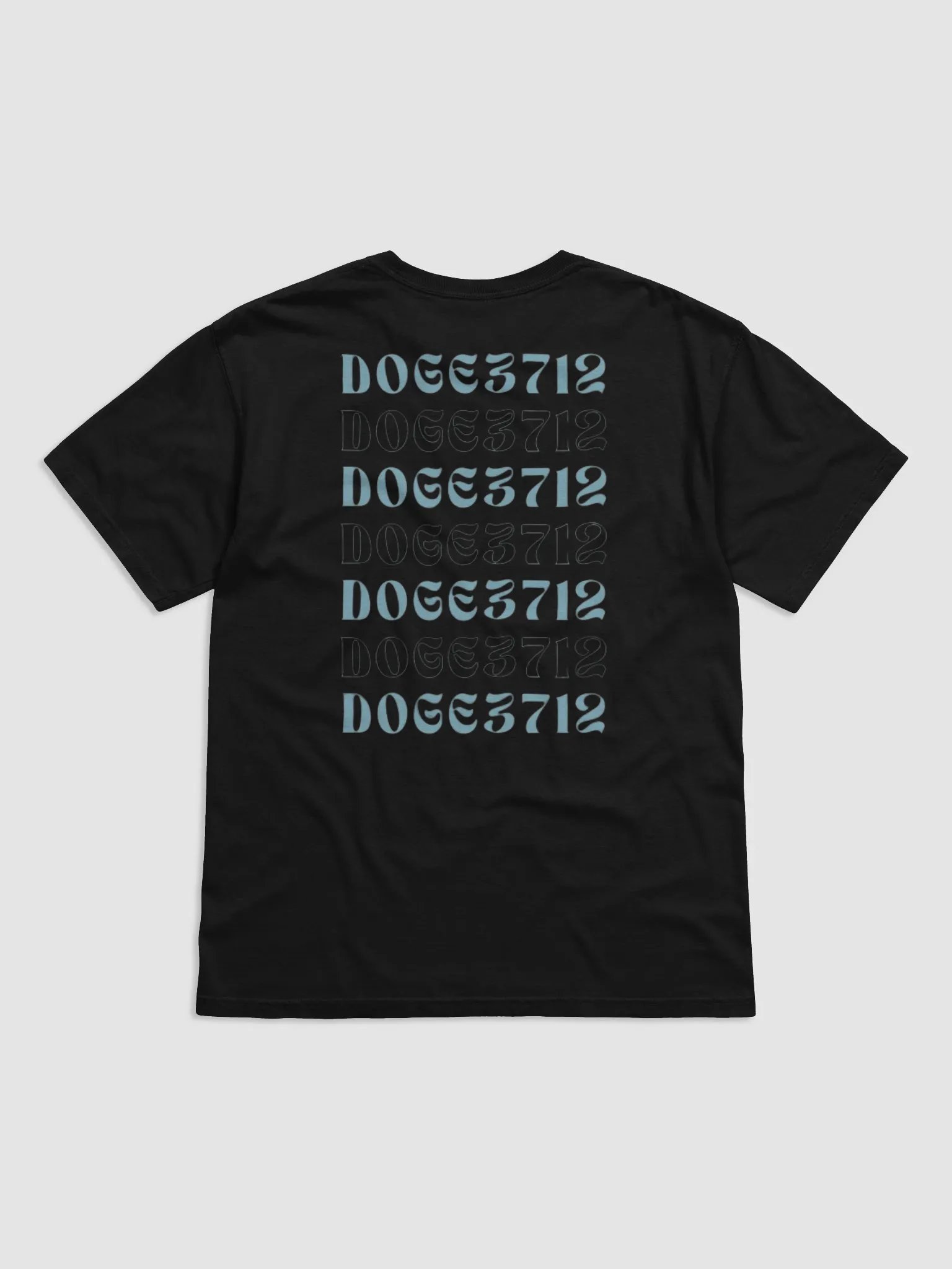 Doge3712 T-Shirt mit schrift backprint product image (2)