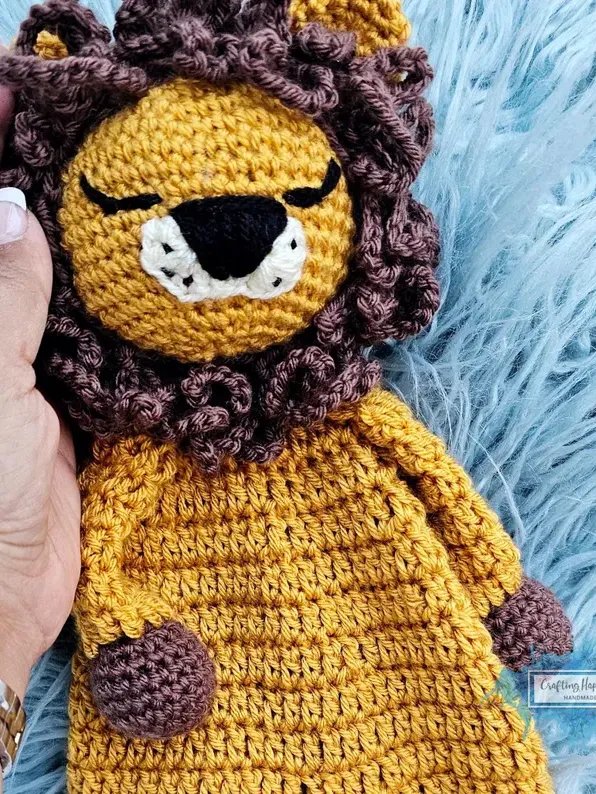 Crochet Lion Ragdoll Pattern – Kawaii Amigurumi Cuddler (PDF Pattern) product image (7)
