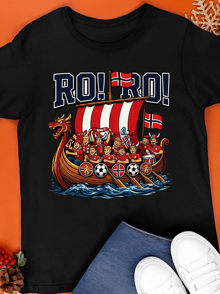 RO RO Norway Viking Ship Soccer Shirt product image (1)