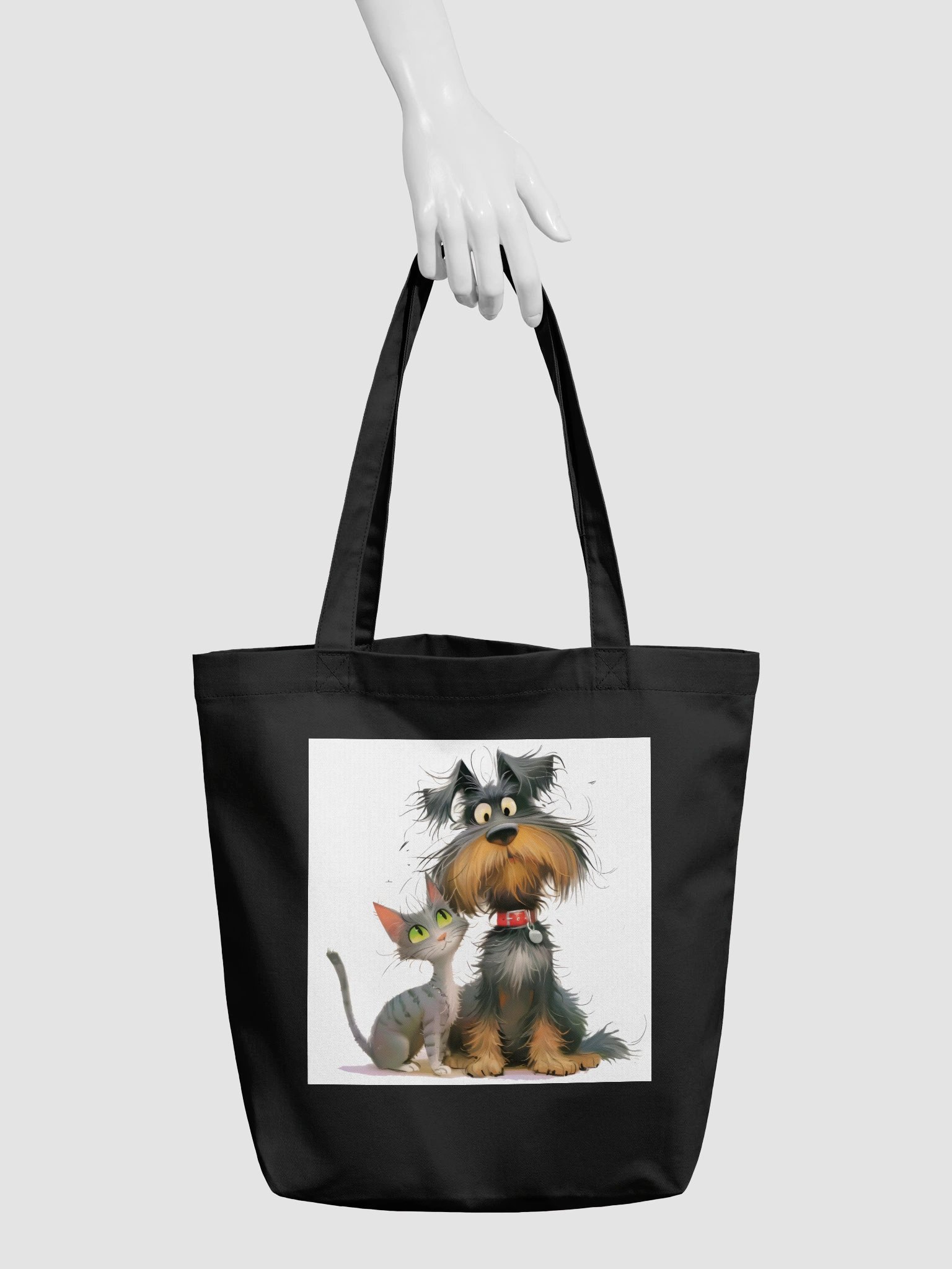 Cute Dog and Cat Tote Bag product image (3)