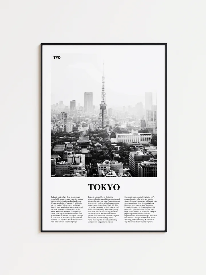 Tokyo 01 Newspaper Poster | Framed product image (1)