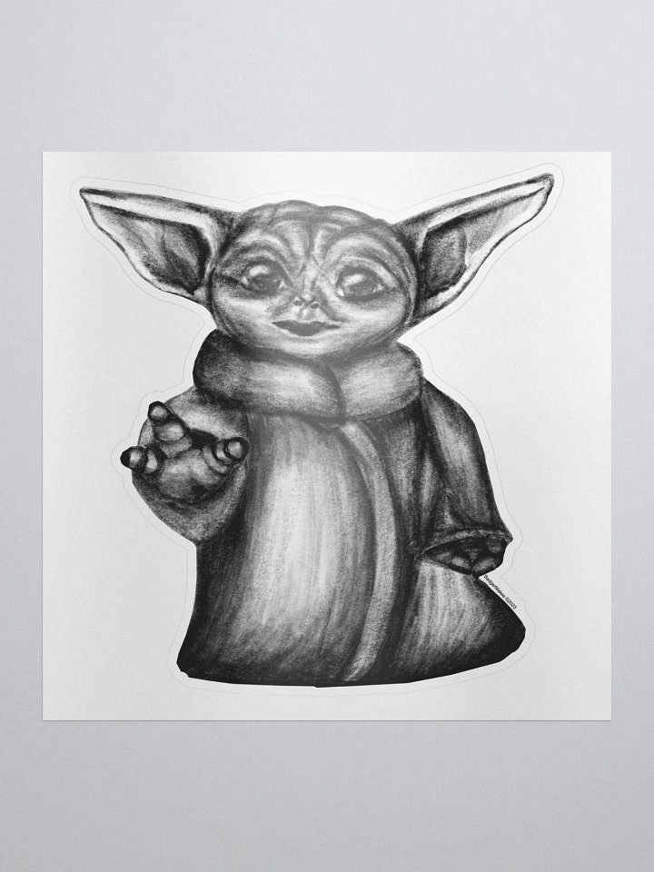 Alien Sketch Sticker product image (1)