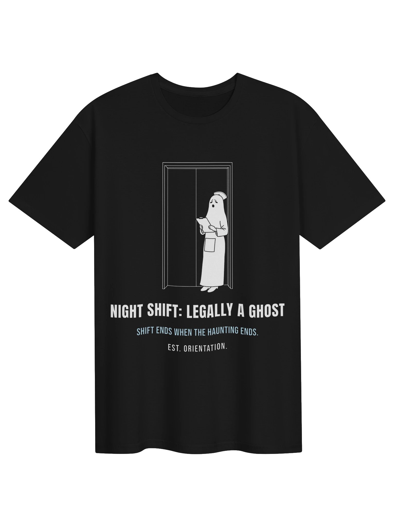 Nurse Practitioner Halloween Shirt – Night Shift: Legally a Ghost product image (1)