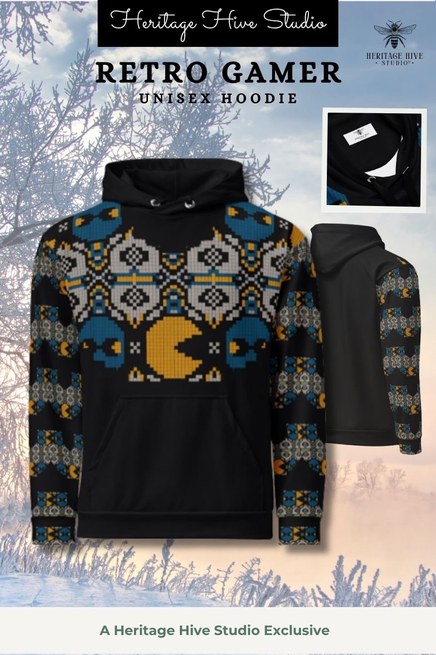 Retro Pixel Gamer Hoodie – 8-Bit Arcade Edition product image (1)