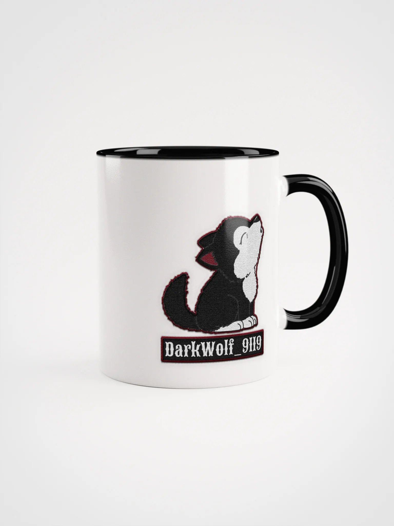 DarkWolf_9119 Cartoon Husky Ceramic Mug product image (1)