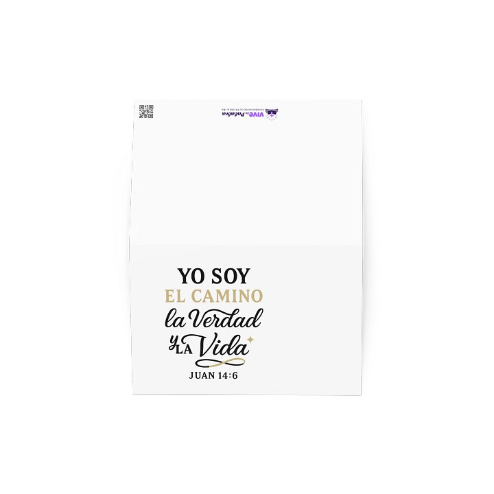 Spanish Christian Greeting Card – “Yo Soy el Camino, la Verdad y la Vida” – John 14:6 product image (2)