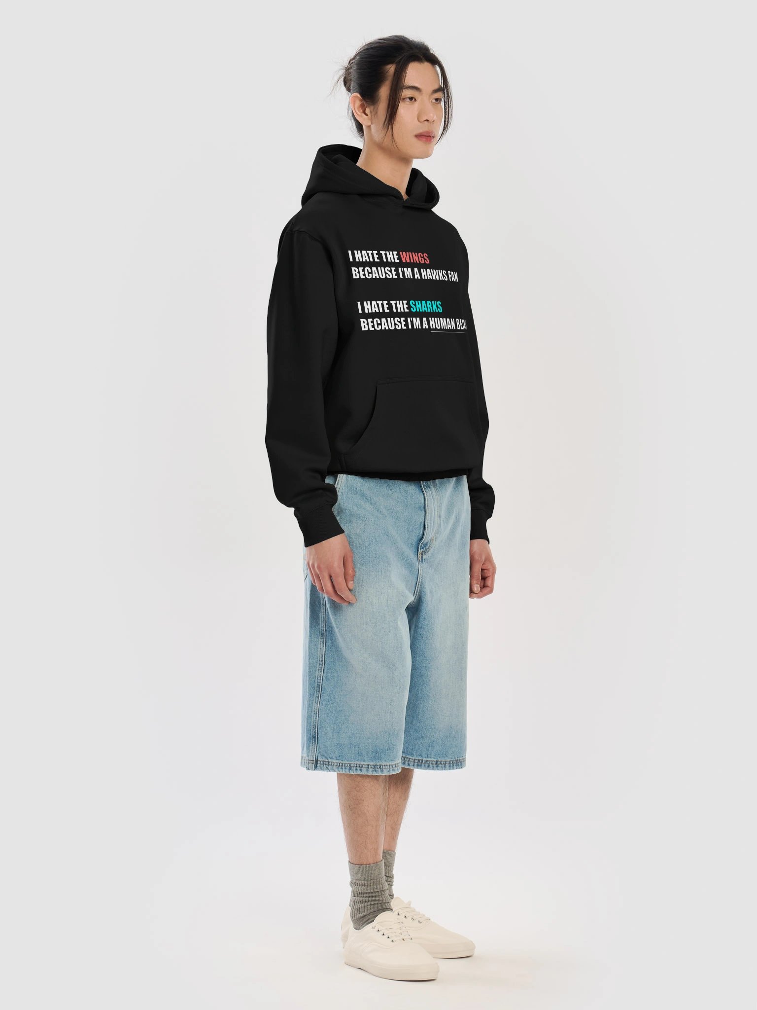 I Hate The Sharks Because I'm A Human Being Hoodie product image (7)