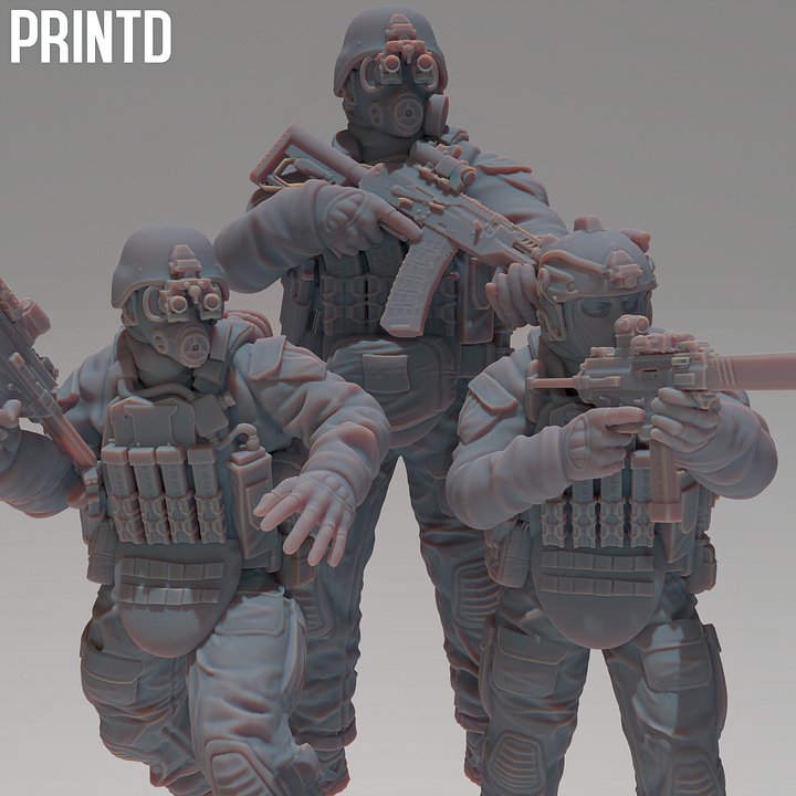 Apex Group PMC Grunts - Modern Warfare Wargame Resin Models Zona Alpha product image (1)