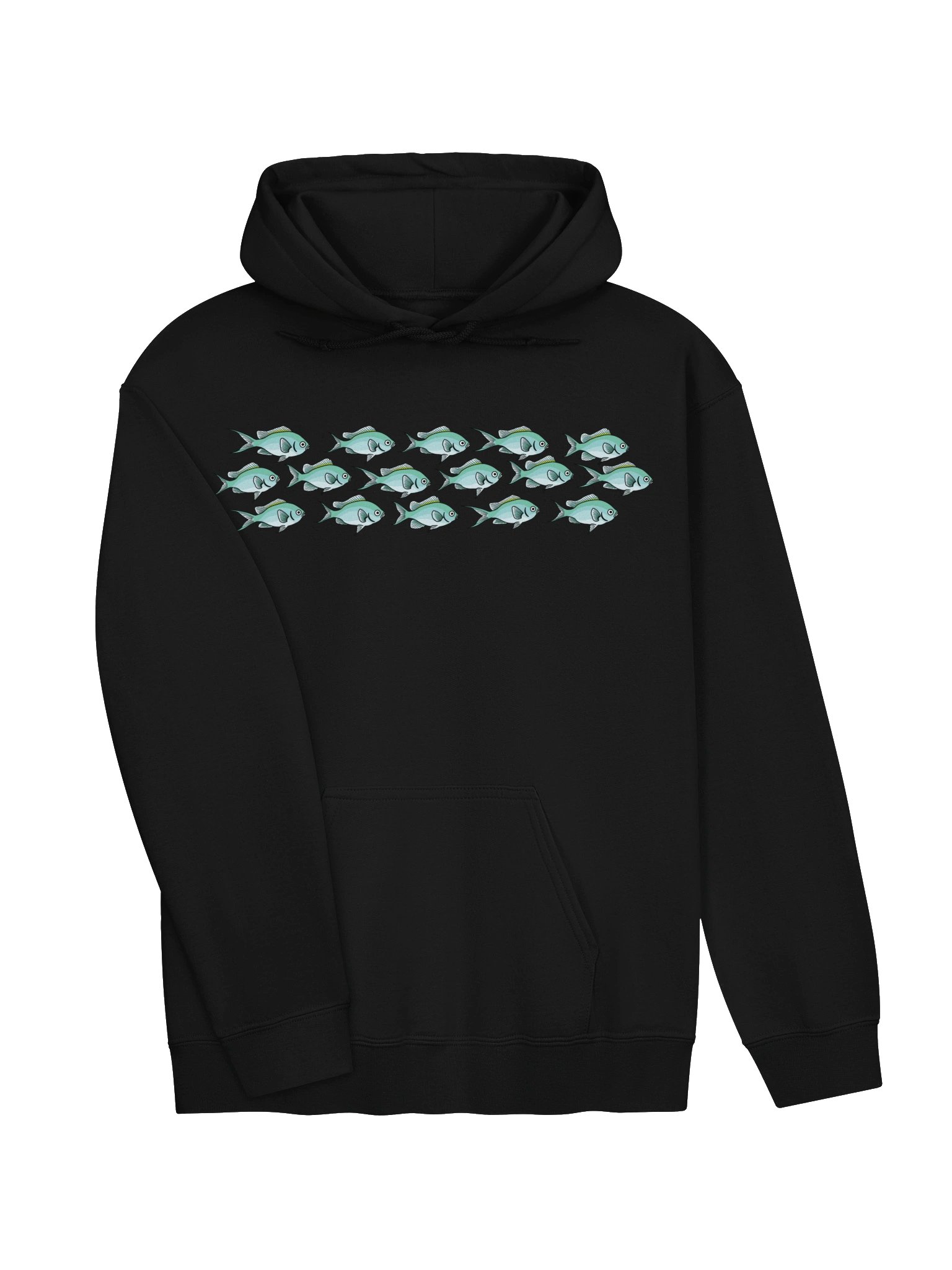 A School of Green Chromis Hoodie for Reef Aquarium Lovers product image (13)