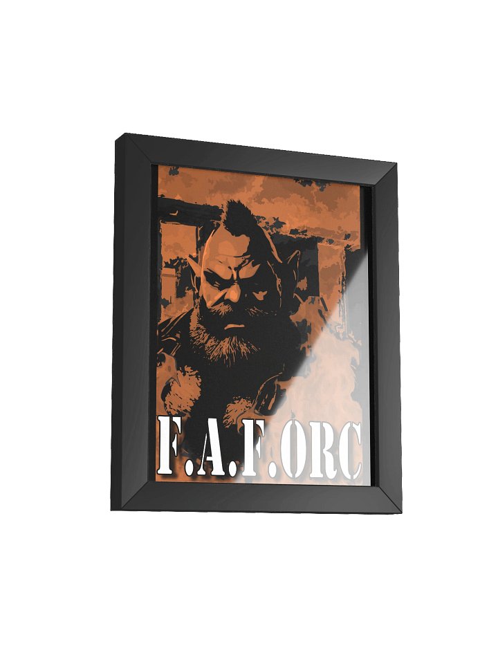 F.A.F. ORC - Fiery Stylized Framed Poster product image (7)