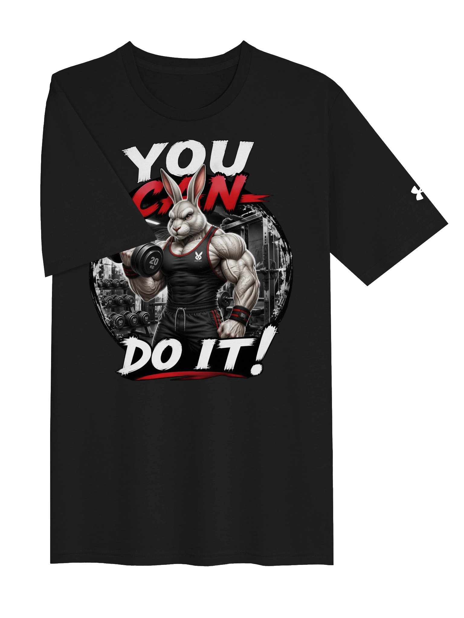 You Can Do It! Gym Rabbit Athletic Tee product image (5)