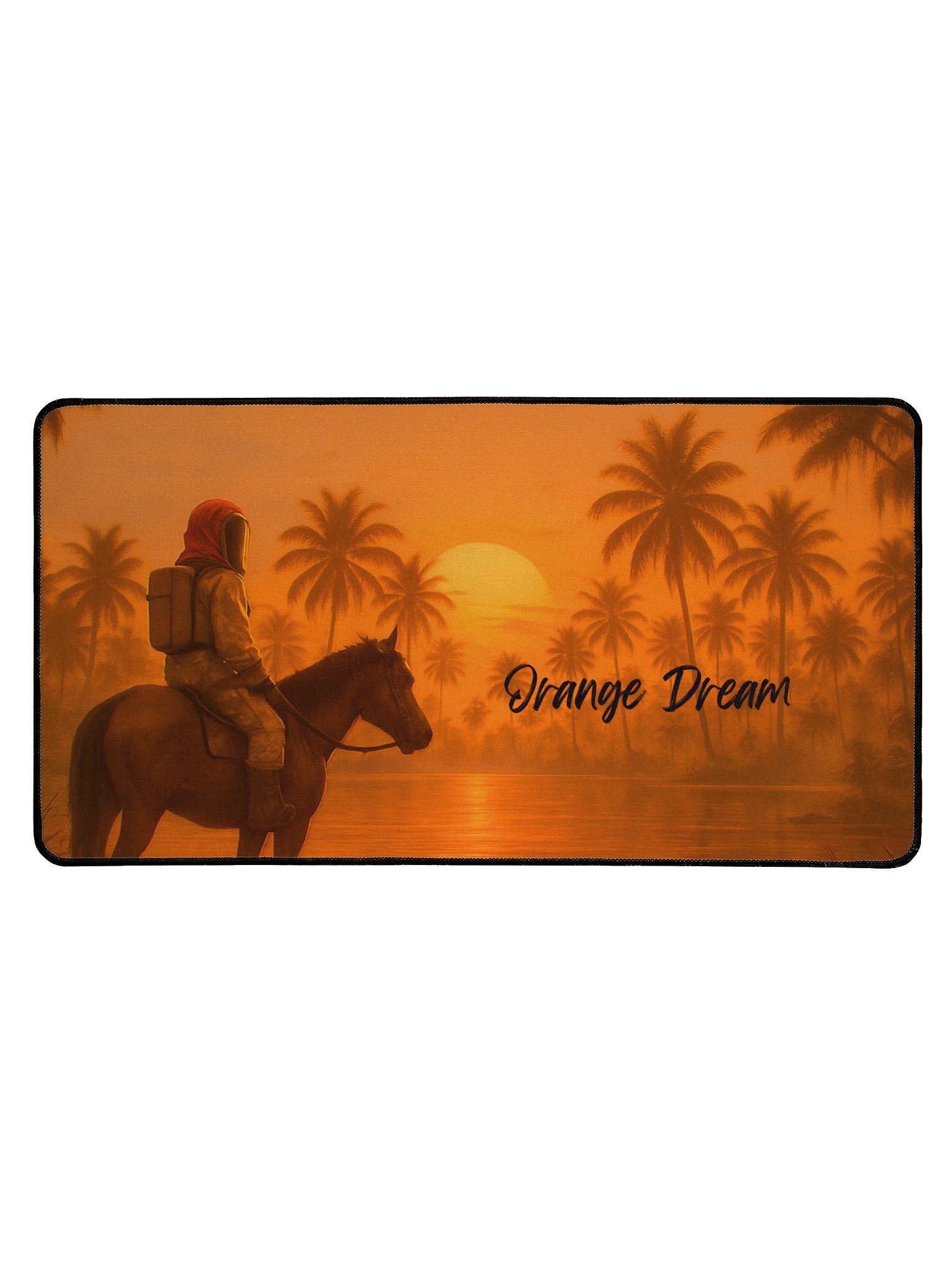 Orange Dream Desk Mat Banner