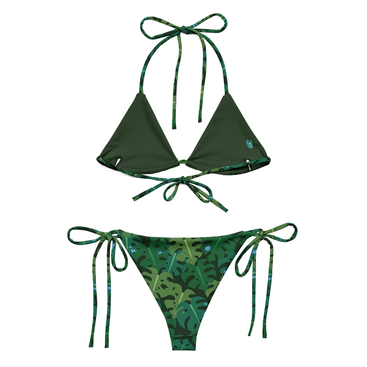 Jungle Leaves String Bikini product image (2)
