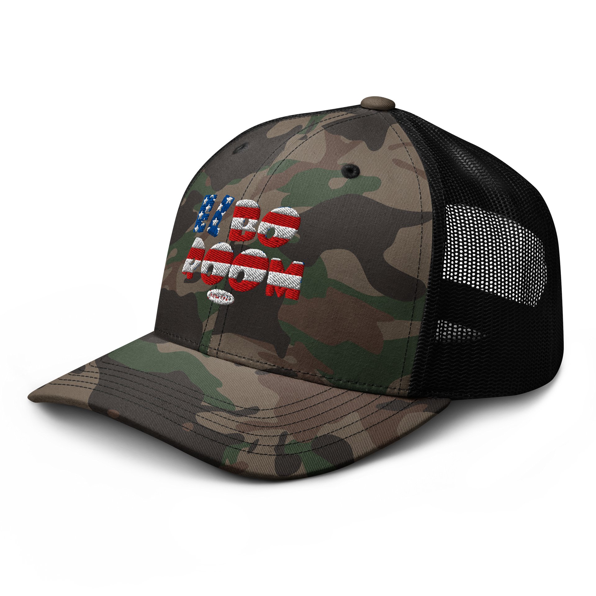 Elbo Room America 250 Camo Trucker Hat | Flag Logo Mesh Back Cap product image (4)