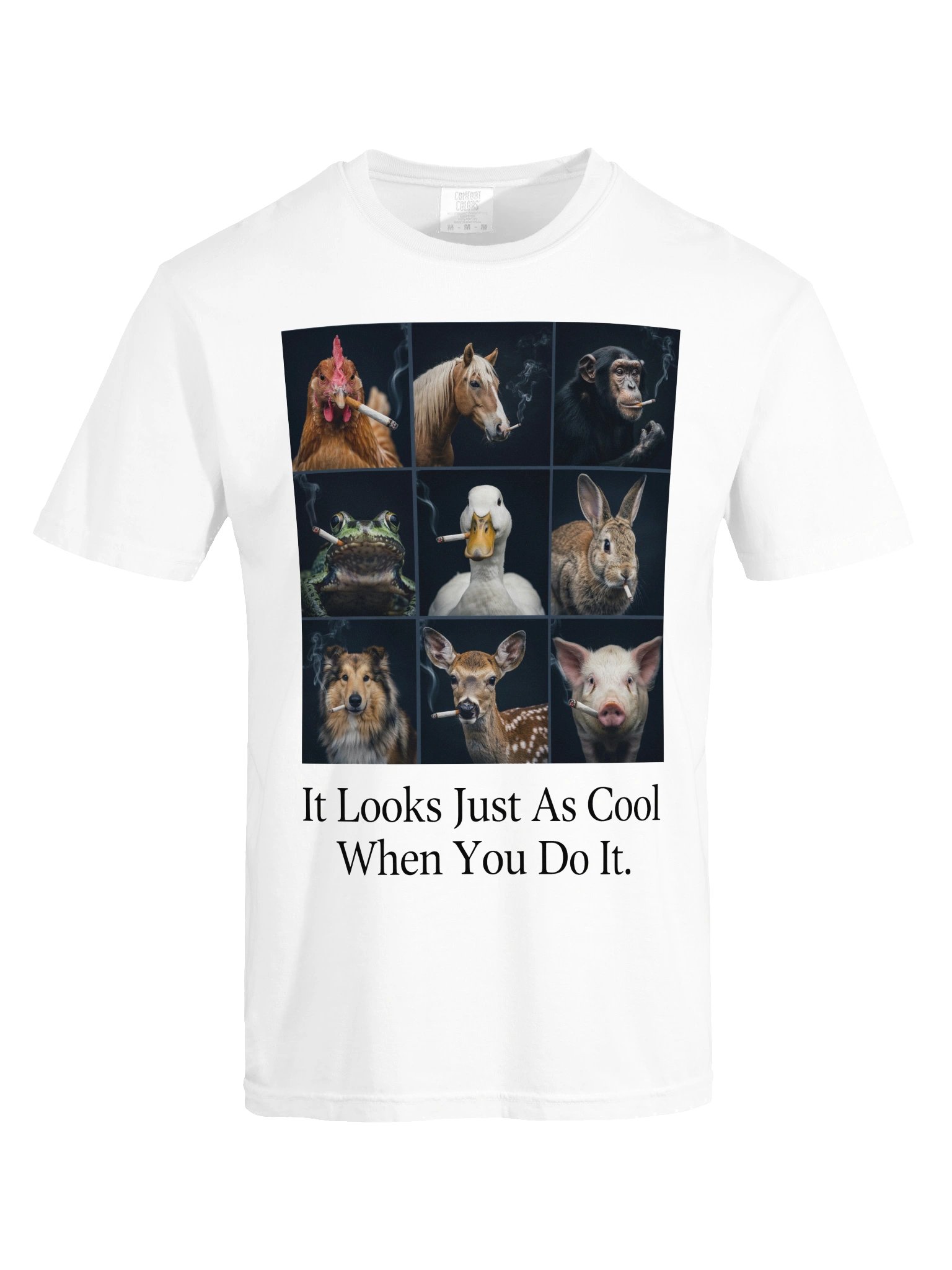 It Looks Just As Cool When You Do It Smoking Animals Shirt product image (34)