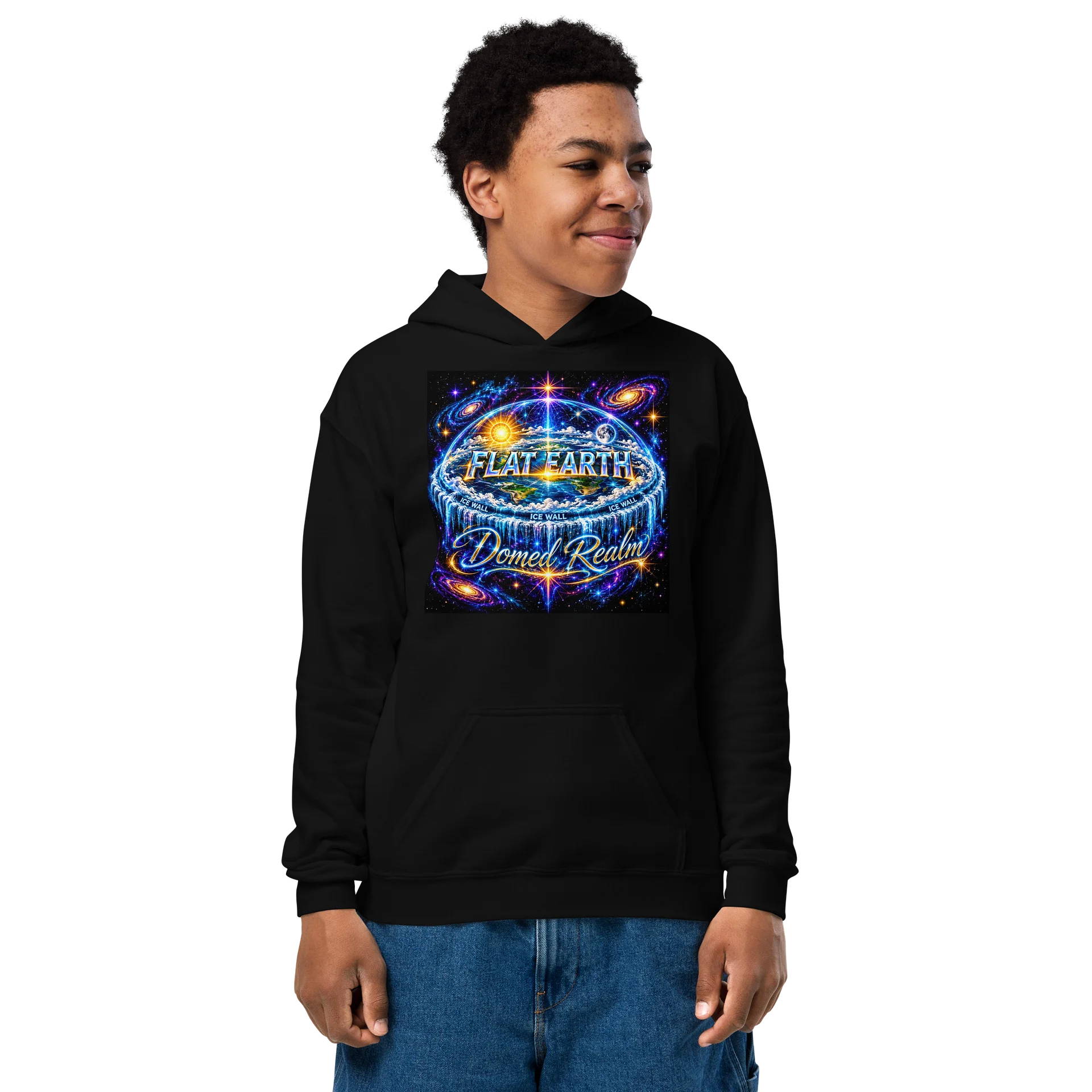 Domed Realm -Flat Earth -Youth Hoodie product image (1)