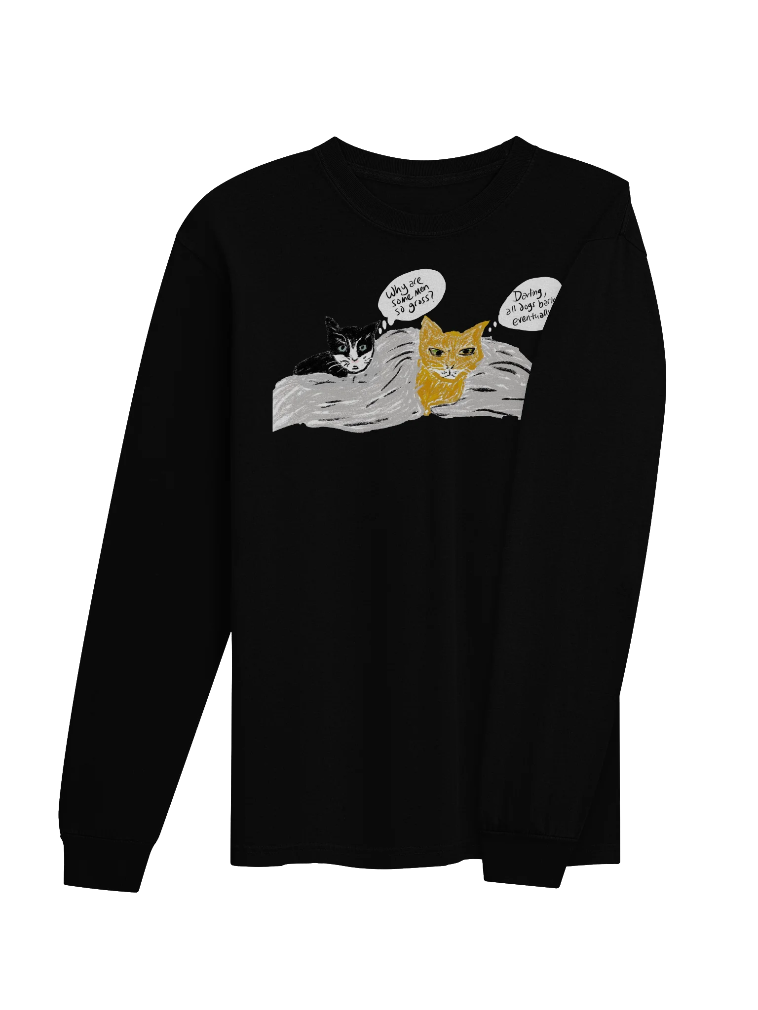 Kitty Thoughts On Men long sleeve tee product image (4)