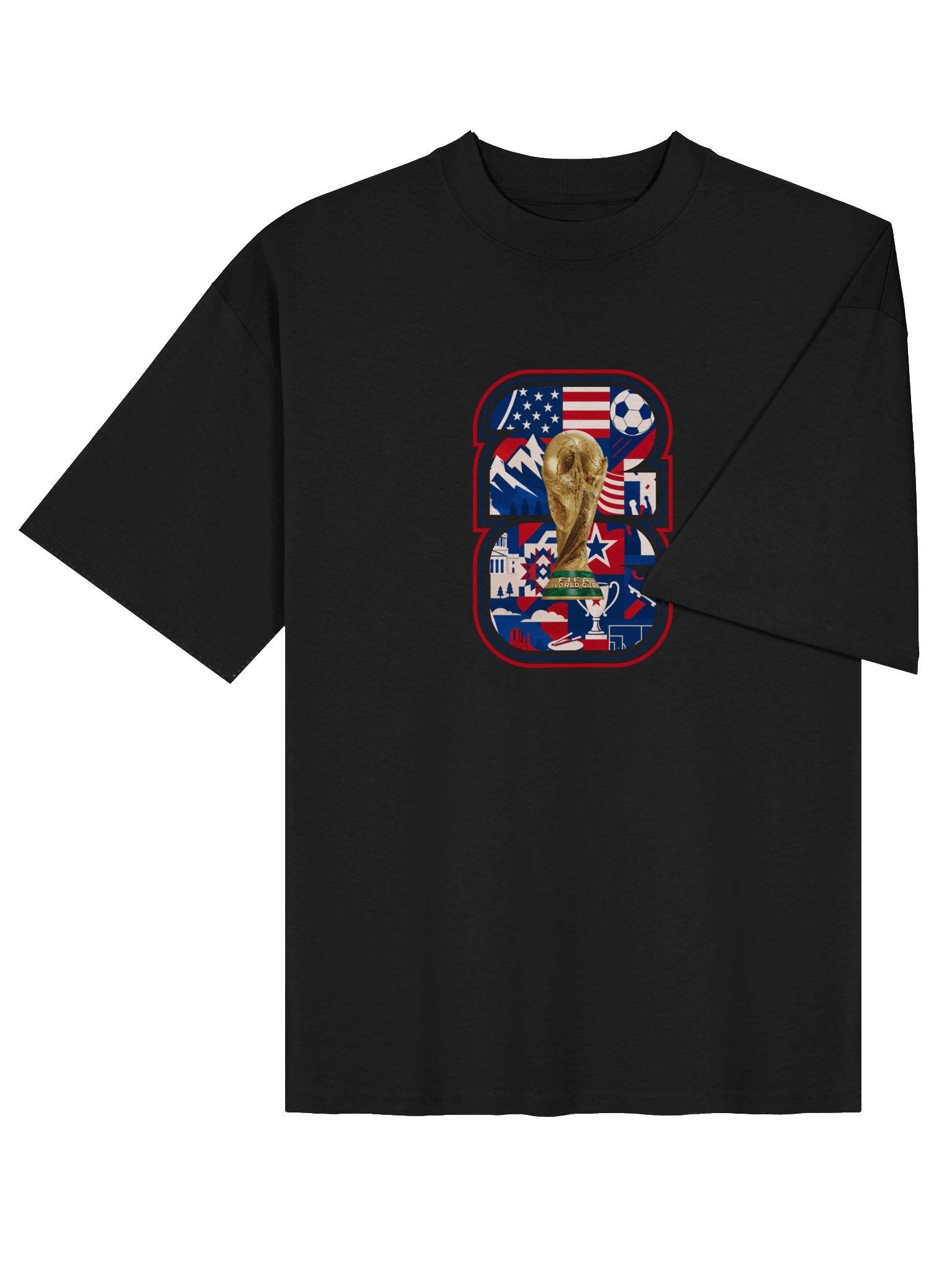 Soccer World Cup No. 8 Oversized Tee product image (10)