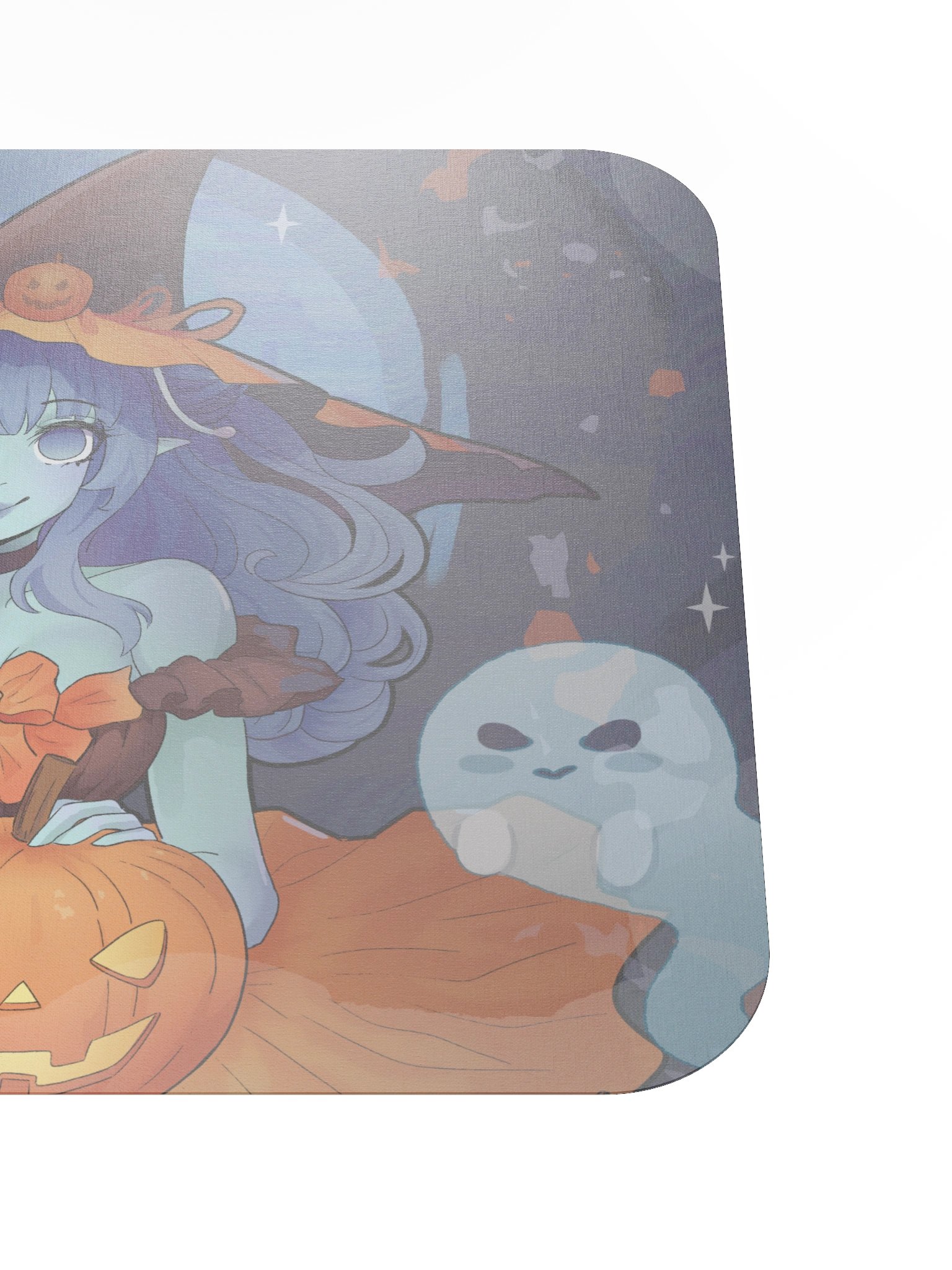 Starry Pumpkin Witch Standard Flat Mouse Pad product image (5)