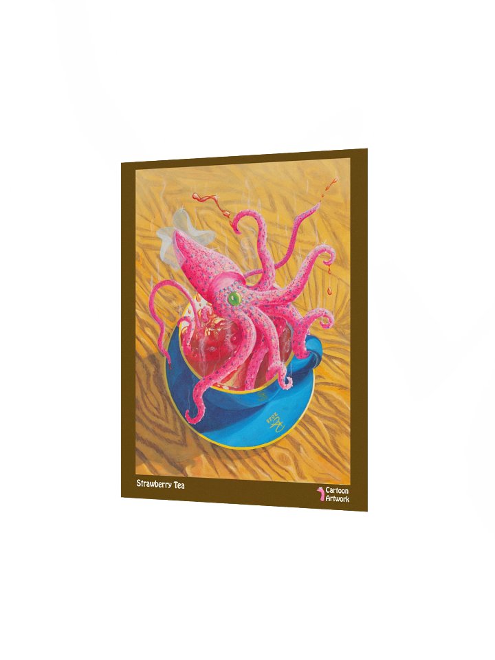 Cartoon Artwork: Strawberry Tea Print product image (2)
