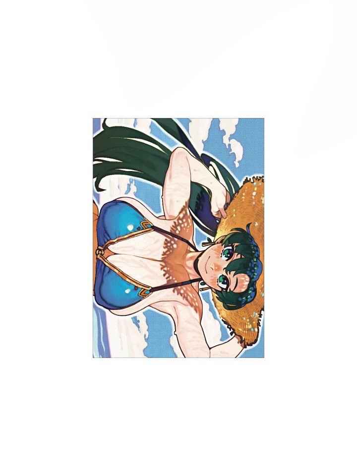 Green Haired Anime Girl Beach Print product image (4)