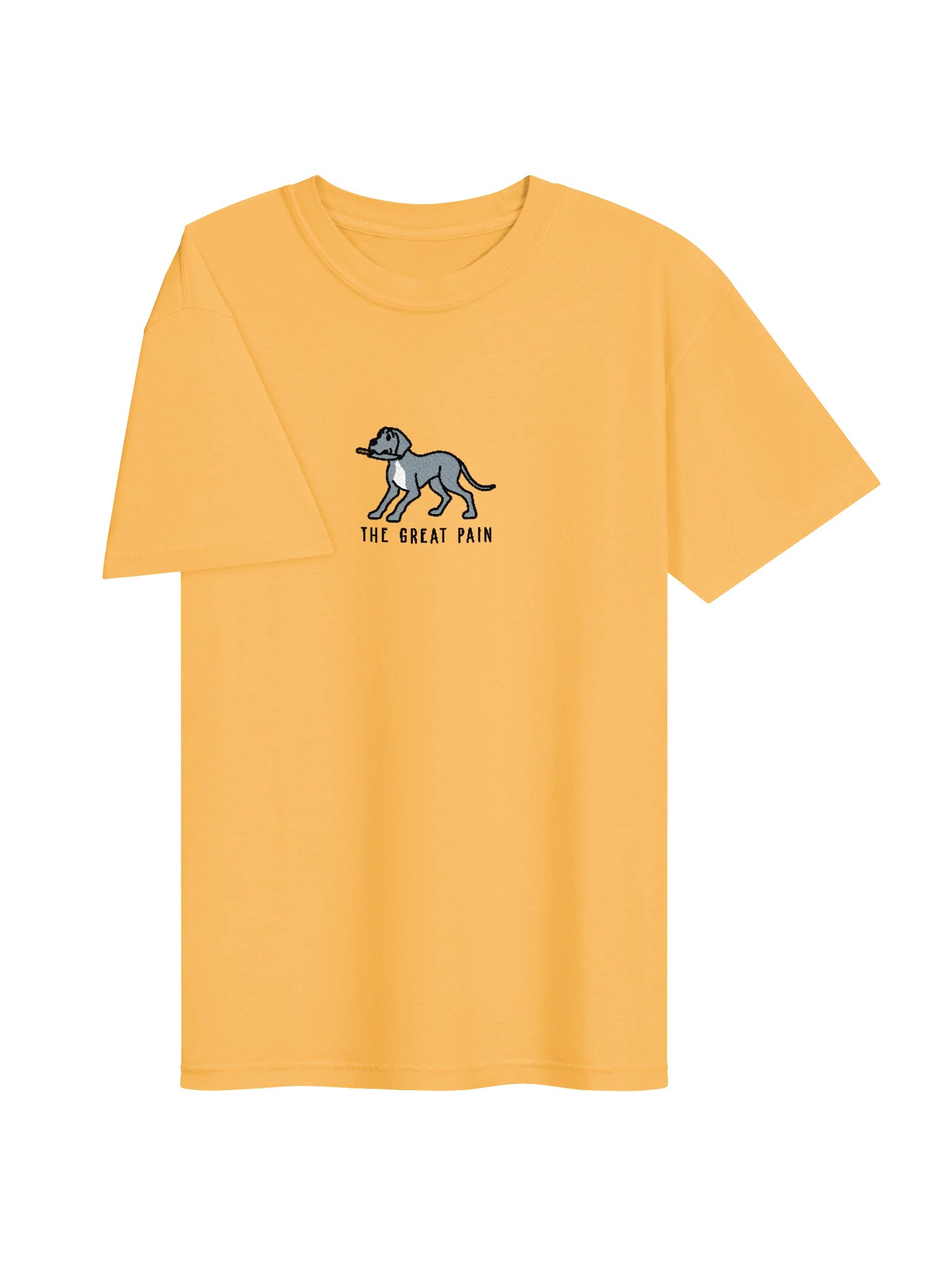 The Great Pain Funny Chibi-Style Embroidered T-Shirt for Great Dane(Blue) Owners product image (75)