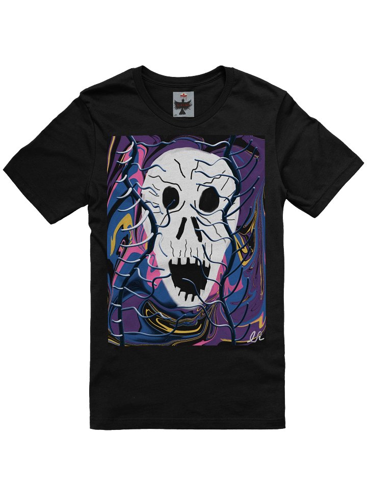 Marbled Visage — Abstract Skull Art Tee product image (1)