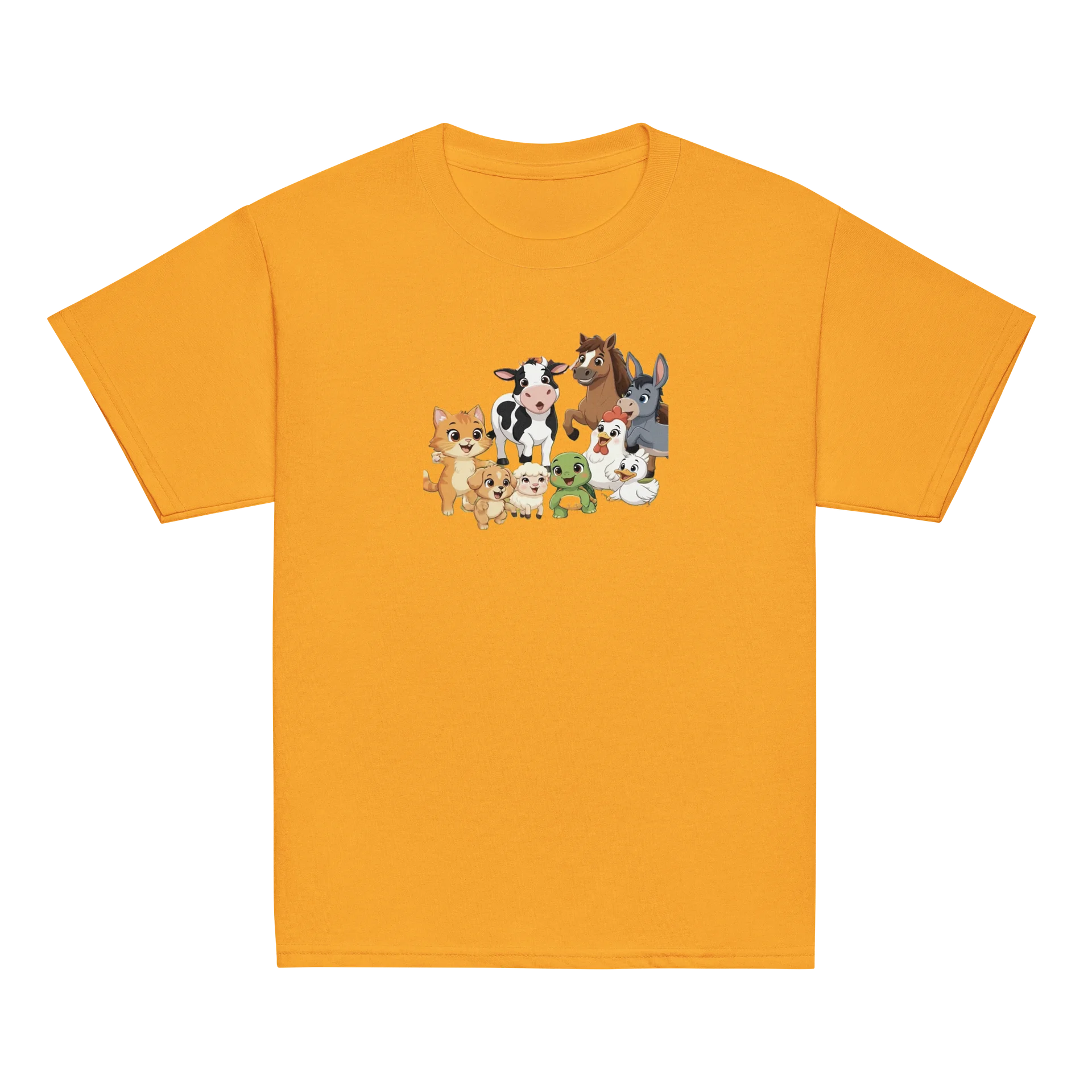 Cute Farm Animal Crew Youth Tee product image (2)