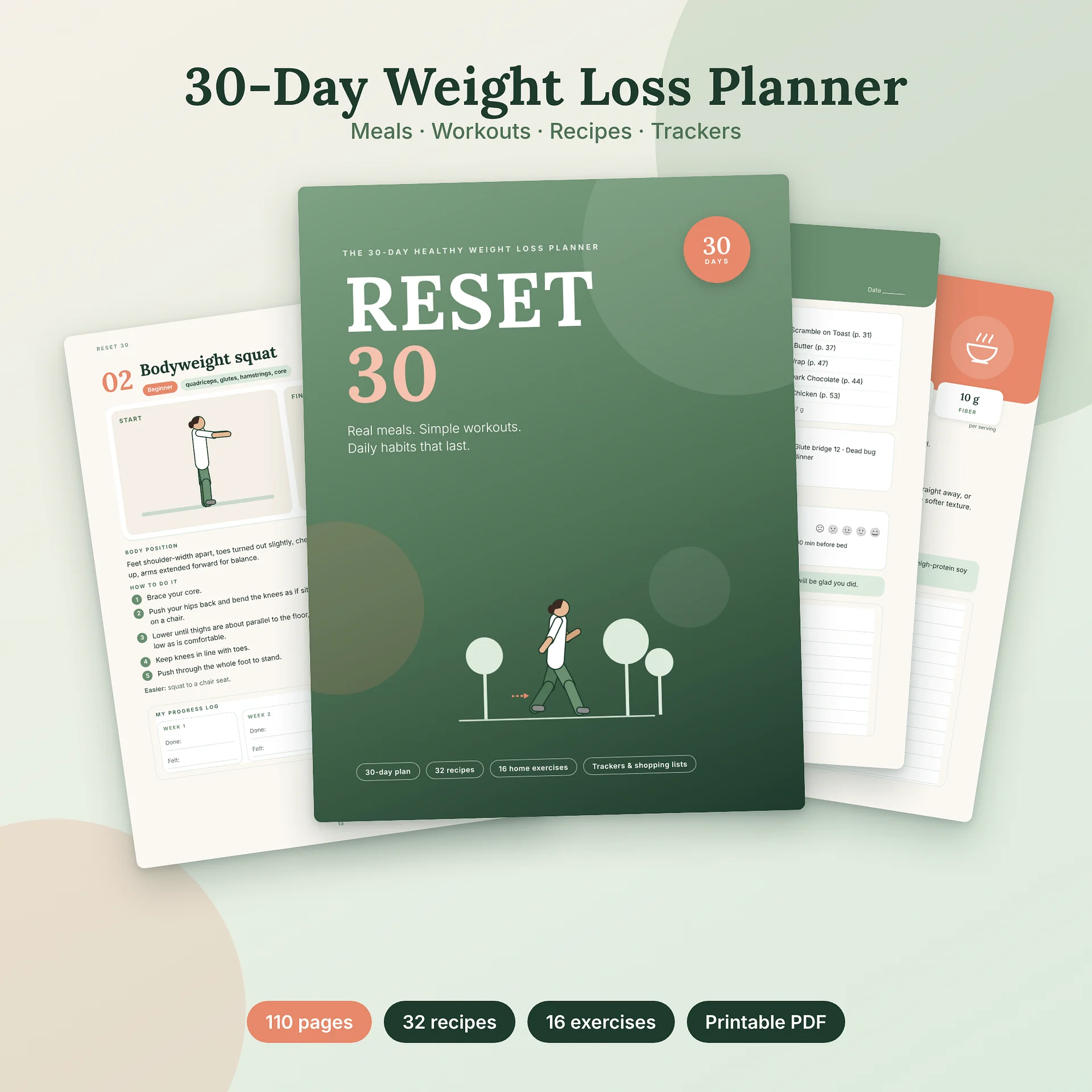 Reset 30: 30-Day Weight Loss Planner product image (1)