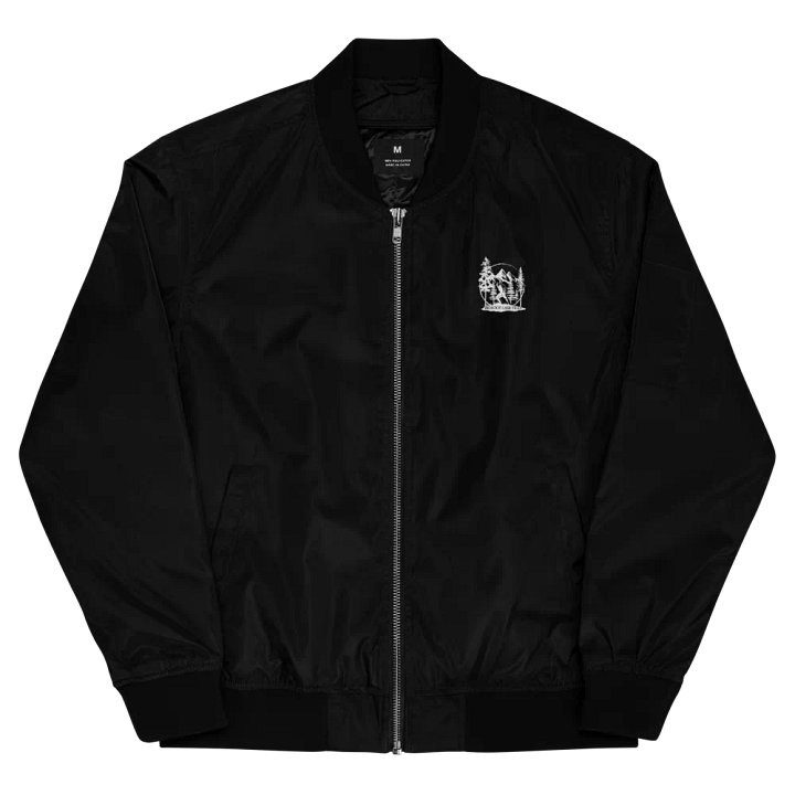 BIGFOOT CASE FILES LOGO WHITE BOMBER JACKET product image (1)