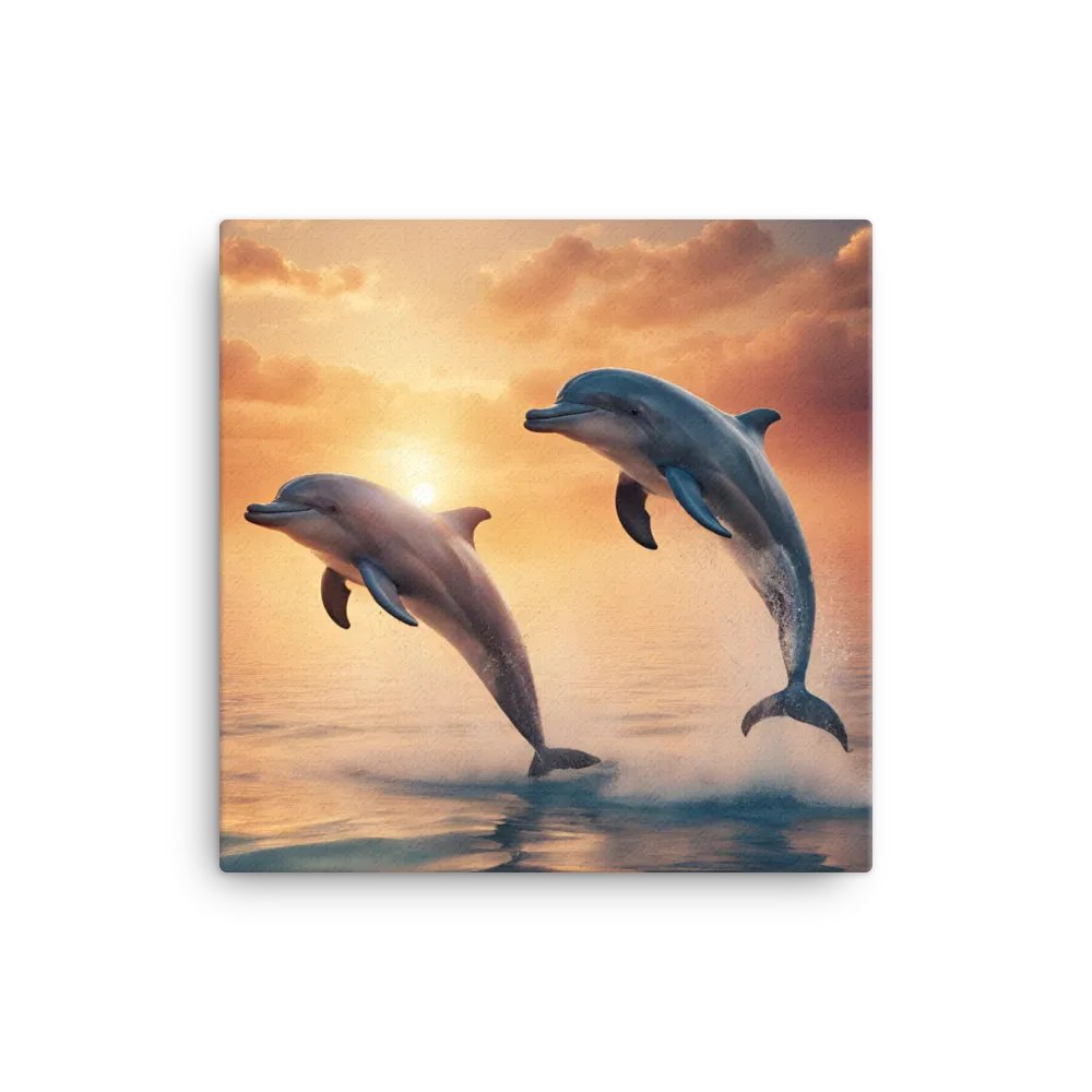 Dolphins Leaping From The Sea Wall Art product image (1)