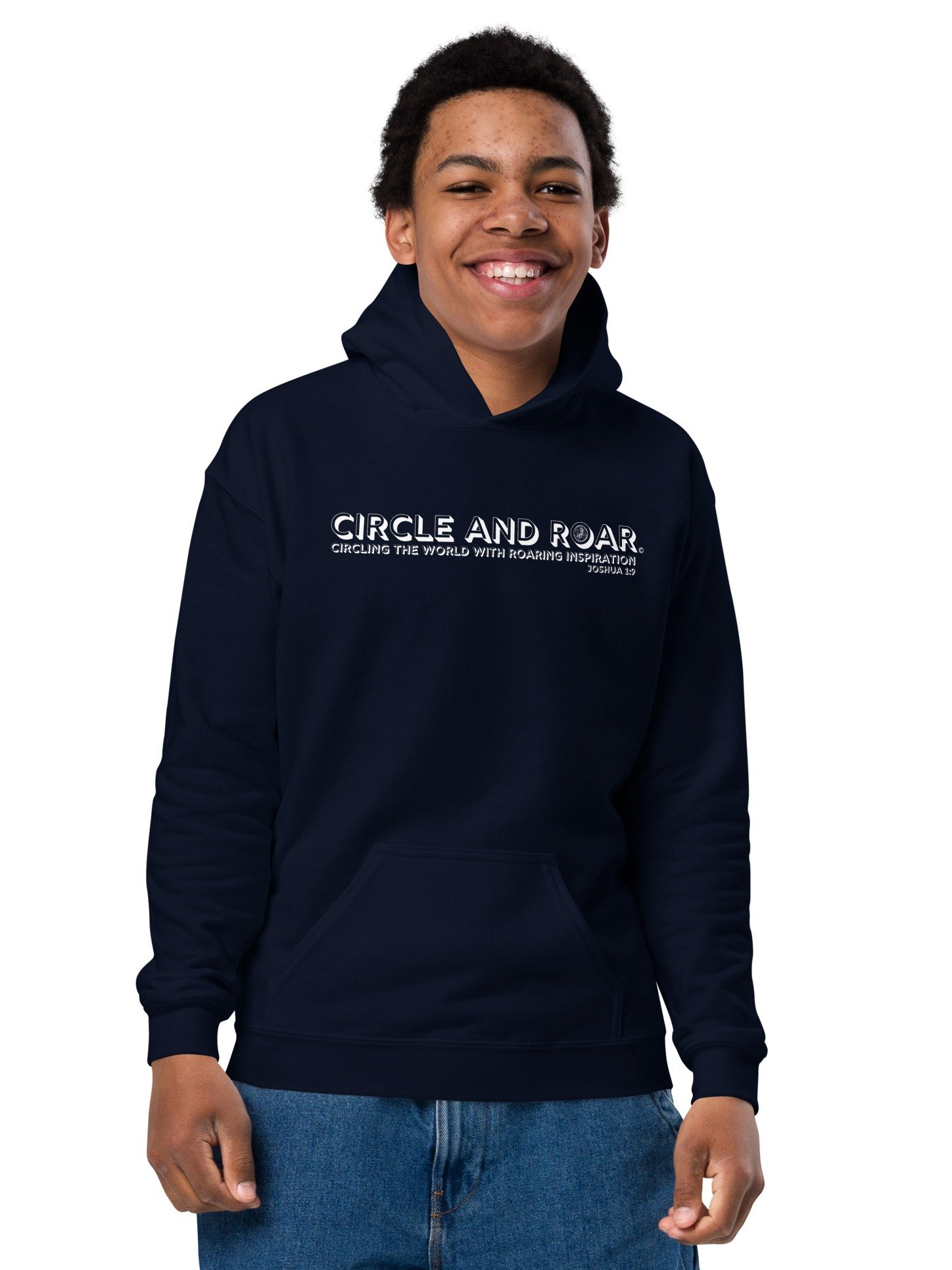 Circle and Roar Youth Hoodie. Joshua 1:9 product image (14)