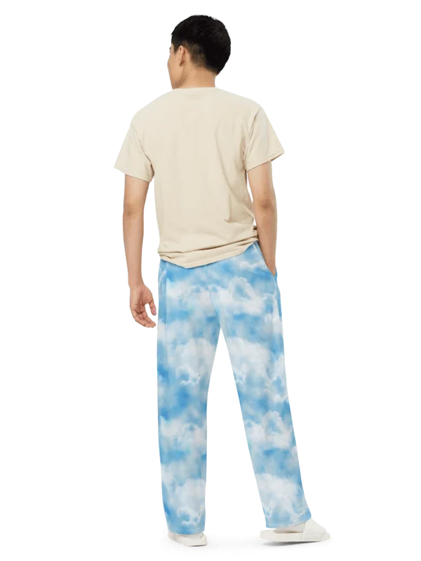 Clouds Unisex Wide-Leg Pants product image (5)