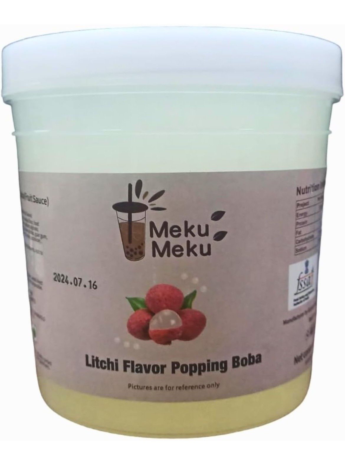 Litchi Popping Boba Crystals Delicious Flavour product image (3)