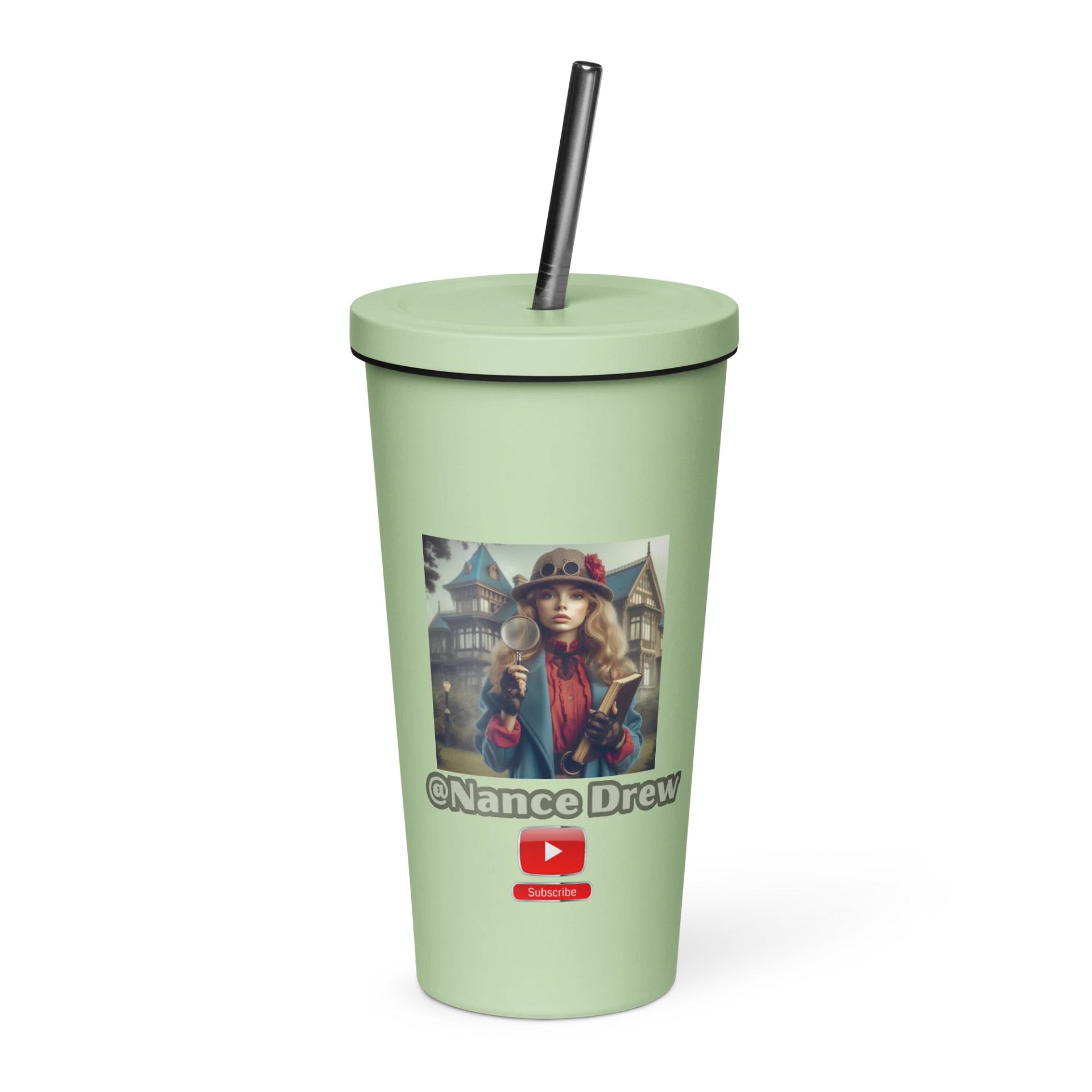 Nance Drew Tumblers with straw product image (1)